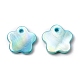 Ciondoli naturali con fiori di conchiglia d'acqua dolce SHEL-K006-03-1