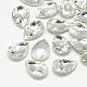 Cabujones de cristal con rhinestone RGLA-T081-4x6mm-01-1
