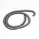 Non-magnetic Synthetic Hematite Beads Strands G-P341-09-6x3mm-2