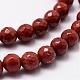 Chapelets de perles en jaspe rouge naturel G-D840-50-6mm-3