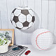 Набор бумажных фонарей в форме футбольного мяча DIY-WH0259-39-4