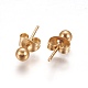 304 Stainless Steel Ball Stud Earrings EJEW-F0061-06D-G-1