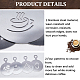 GORGECRAFT 4 Styles Coffee Latte Decorating Stencils Stainless Steel Chocolate Heart Leaf Metal Cookie Cocktail Stencils Barista Cappuccino Tools Foam Art Templates for Cup Cake Birthday Cake AJEW-WH0038-40P-6