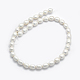 Fili di perle di perle d'acqua dolce coltivate naturali PEAR-K003-26B-2
