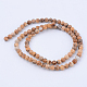 Chapelets de perles en jaspe avec images naturelles X-G-Q462-6mm-35-2