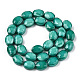 Chapelets de perles en verre opaque de couleur unie GLAA-N032-03I-3