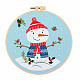 Наборы для вышивания на рождественскую тематику своими руками XMAS-PW0001-175D-1