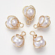 Pendenti di perle imitazione plastica abs KK-N235-020A-2