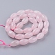 Chapelets de perles en quartz rose naturel G-P340-18-9x13mm-2