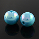 AB Color Plated Acrylic Gumball Beads for Bubblegum Necklace PACR-R204-18mm-08-1