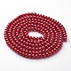 Glass Pearl Beads Strands HY-4D-B73-1