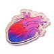 Valentine's Day Opaque Printed Acrylic Pendants for Earrings Making MACR-M037-01D-3