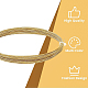 Benecreat alambre de cobre texturizado de alambre de oro trenzado grabado de 20 calibre / 0.8 mm para hacer anillos CWIR-WH0004-01G-01-5