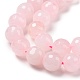Natürlichen Rosenquarz Perlen Stränge G-E571-07C-3