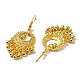 Golden Alloy Chandelier Earrings EJEW-D092-03A-G-2