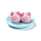 Cabujones decodificados de comida de imitación de cerdo lindo de resina opaca CRES-M016-01G-2