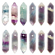Olycraft Natural Amethyst Double Terminal Pointed Pendants G-OC0004-05A-1