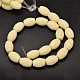 Dyed Carved Column Synthetic Coral Beads Strands CORA-O003-16-2