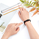 Pandahall 4pcs 4 Farben 10mm Edelstahl Armbänder für 10mm Slide Charms -Diy Armband Herstellung Lieferungen WACH-PH0001-02-6