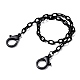 Collares de cadena de cable de nailon personalizados NJEW-JN02940-2