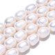Fili di perle di perle d'acqua dolce coltivate naturali PEAR-N012-08I-4