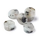 Natürliche Sesam Jaspis / Kiwi Jaspis Perlen Stränge G-Z006-C22-3