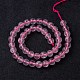 Chapelets de perles en quartz rose naturel G-R173-12mm-04-2