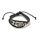 Трехслойные многожильные браслеты со шнуром из искусственной кожи BJEW-P329-04B-AS-1