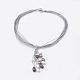 Freshwater Pearl Pendant Lariat Necklaces NJEW-S411-01D-1