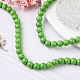 Chapelets de perles en turquoise synthétique TURQ-G106-8mm-02B-5