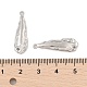 Латунные текстурированные подвески-соединители в форме капли KK-L223-014P-3