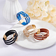 Anattasoul 4 pièces 4 couleurs bracelets multi-brins en cuir pu sertis de fermoirs magnétiques BJEW-AN0001-77-7