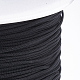1 мм китайский узел макраме Rattail ювелирные изделия поток круглые нейлоновые шнуры NWIR-S003-02-3
