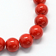 Jade mashan hebras naturales de piedras preciosas perlas teñidas G-R272-10mm-01-2