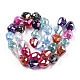 Transparent Electroplate Glass Beads Strands EGLA-N006-079H-2