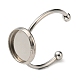 304 fornituras de anillo de puño abierto de acero inoxidable STAS-H215-01B-P-1