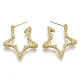 Brass Stud Earring KK-N232-113-NF-2