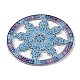 Kits de pintura de diamantes de decoración colgante de copo de nieve de navidad diy WG77635-01-3