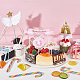 SUPERFINDINGS 4Pcs 2 Colors Resin Wing & Star Cake Topper DIY-FH0002-91-5