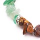 Chakra Chips Natural Gemstone Beaded Anklets AJEW-AN00390-2