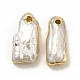 Colgantes de perlas keshi naturales barrocas PEAR-P004-20KCG-3
