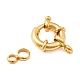 Латунная застежка пружинного кольца KK-D407-01G-D-2
