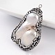 Natural Cultured Freshwater Pearl Pendants RB-E501-015-3