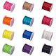 Pandahall 12 Farben 1mm gewachste Polyesterschnur Faden Perlenkette für Schmuckherstellung und Makramee-Lieferungen YC-PH0002-11-2