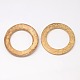 Fornituras de la joya de madera de coco anillos que unen X-COCO-O006A-04-2
