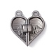Love Heart Alloy Magnetic Clasps FIND-C013-01F-2