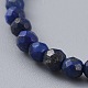 Bracelets extensibles en perles de lapis-lazuli naturel (teint) BJEW-JB04676-02-3