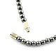 Non-Magnetic Synthetic Hematite Necklaces NJEW-R154-03-3