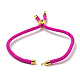 Fabricaciones de pulseras con cordones de nailon aptas para dijes de conectores. AJEW-P116-01G-02-2