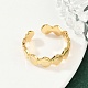Латунные регулируемые манжеты для женщин RJEW-B132-01A-G-3